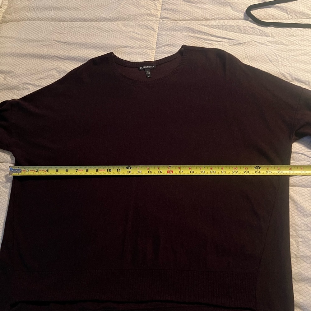 Eileen Fisher Large lightweight sweater. Chocolate brown hand wash.. - Picture 6 of 6